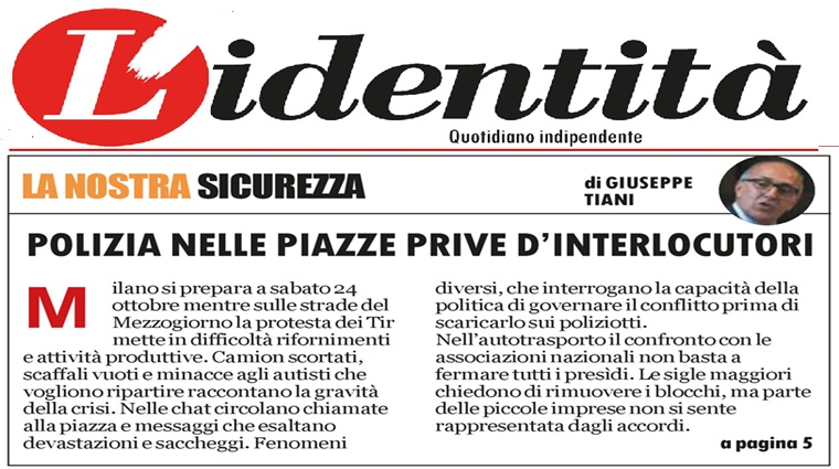 Polizia nelle piazze prive d’interlocutori